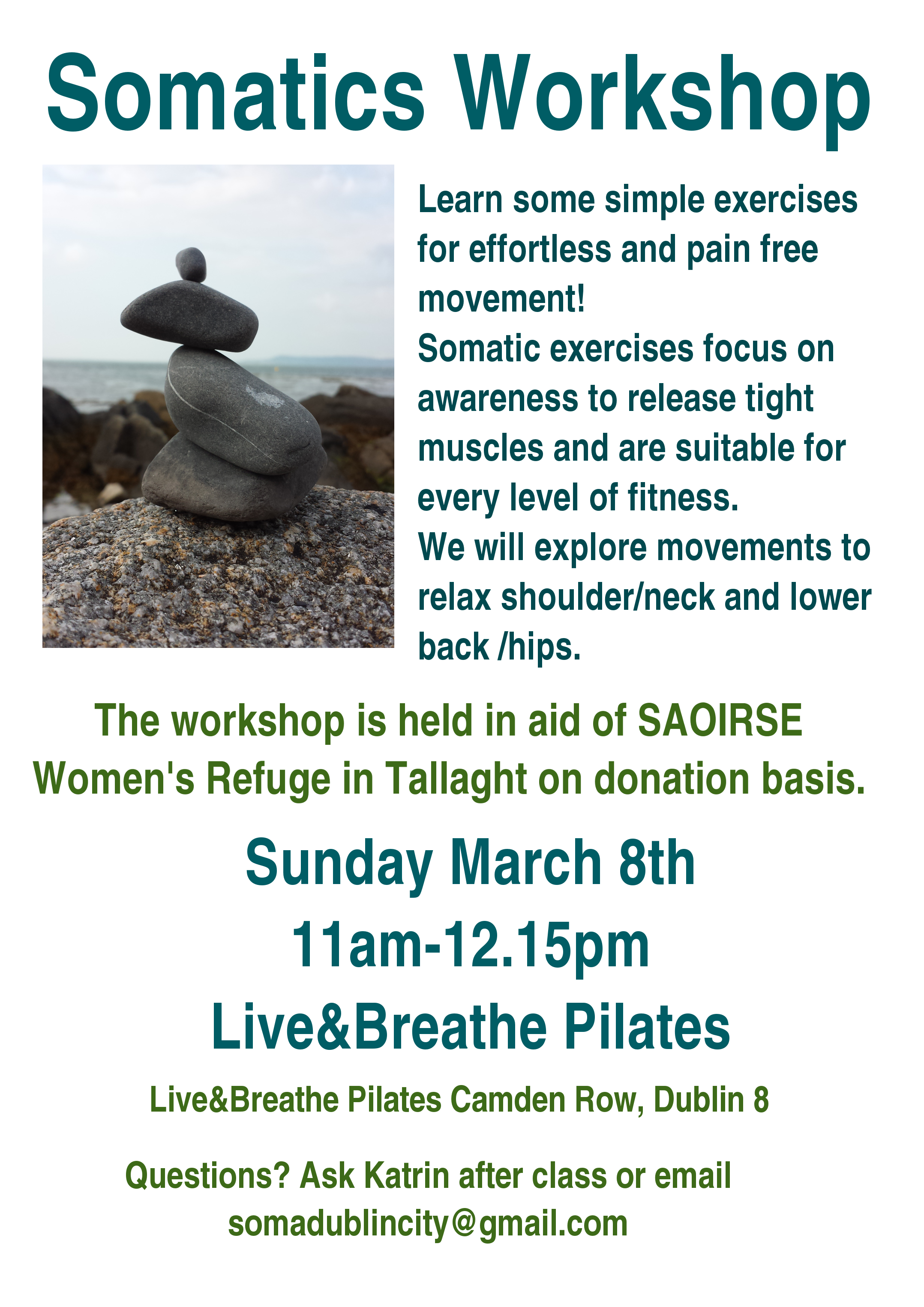 Somatic Movement class March 8th
